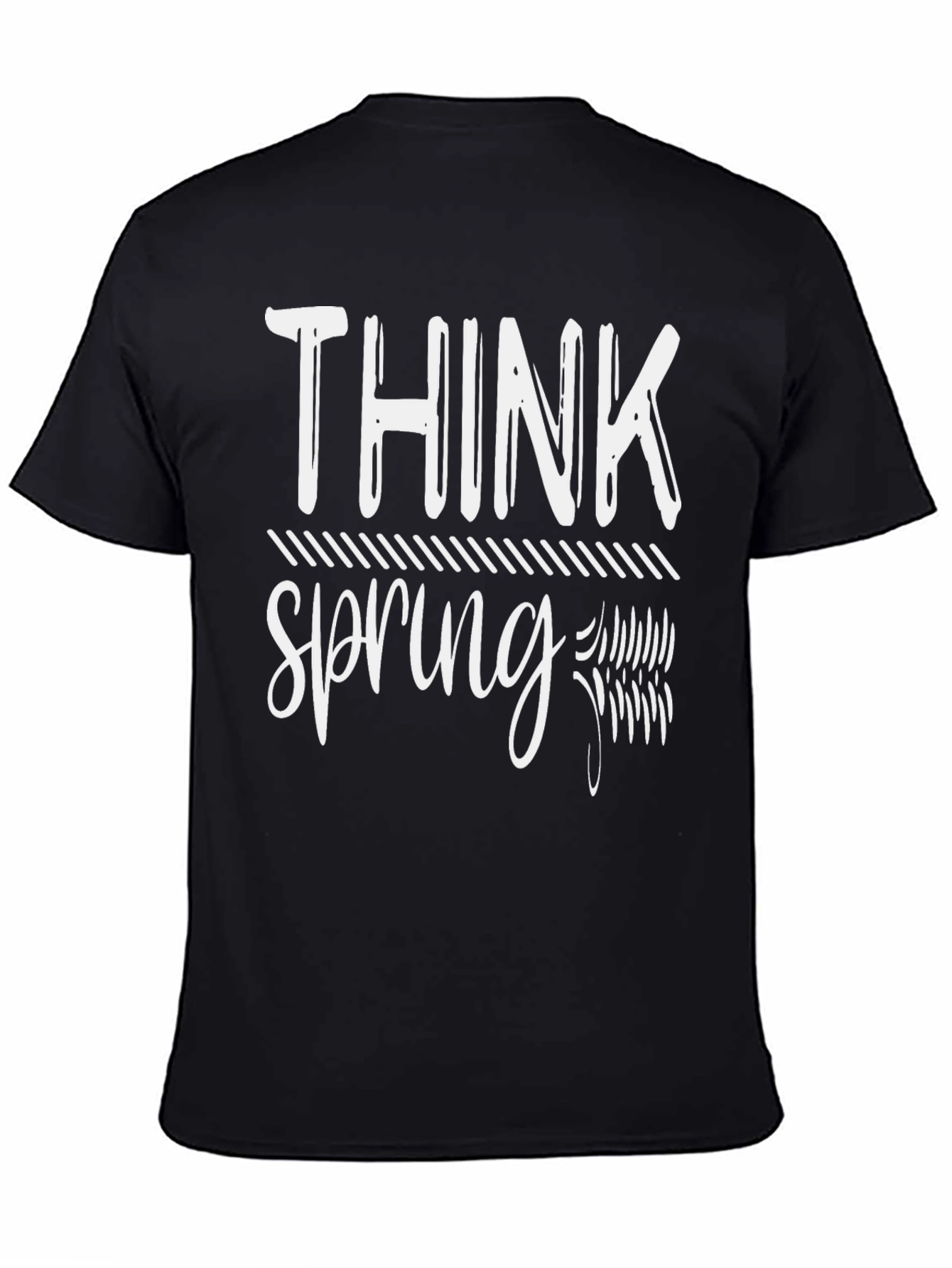Think Spring Black T-Shirt
