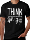Think Spring Black T-Shirt