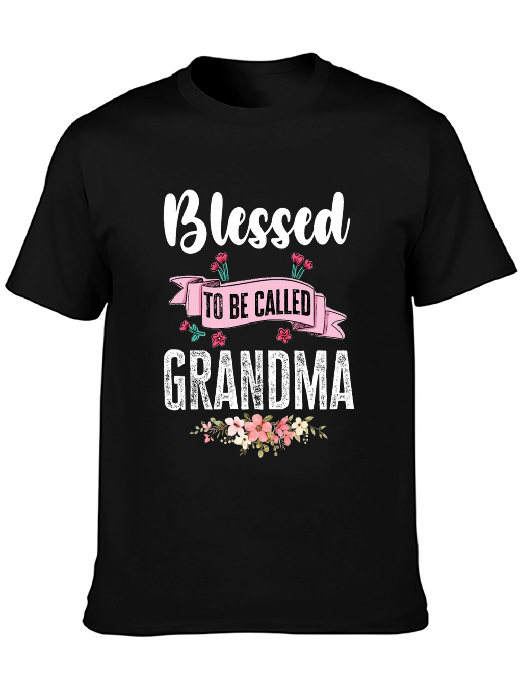 Blessed Grandma T-Shirt - Floral Design