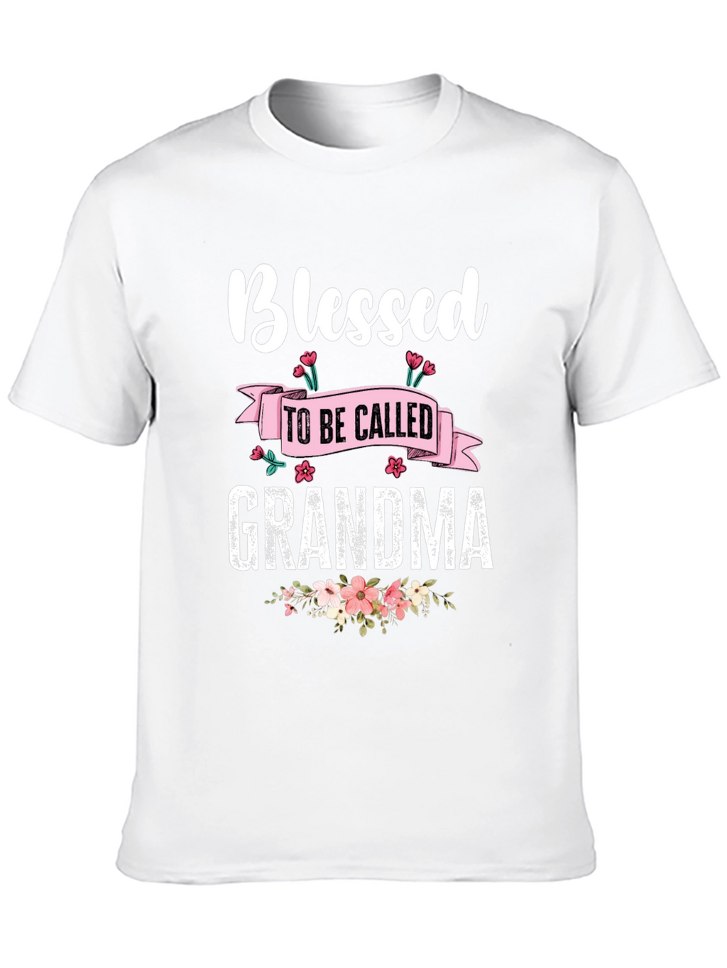 Blessed Grandma T-Shirt - Floral Design