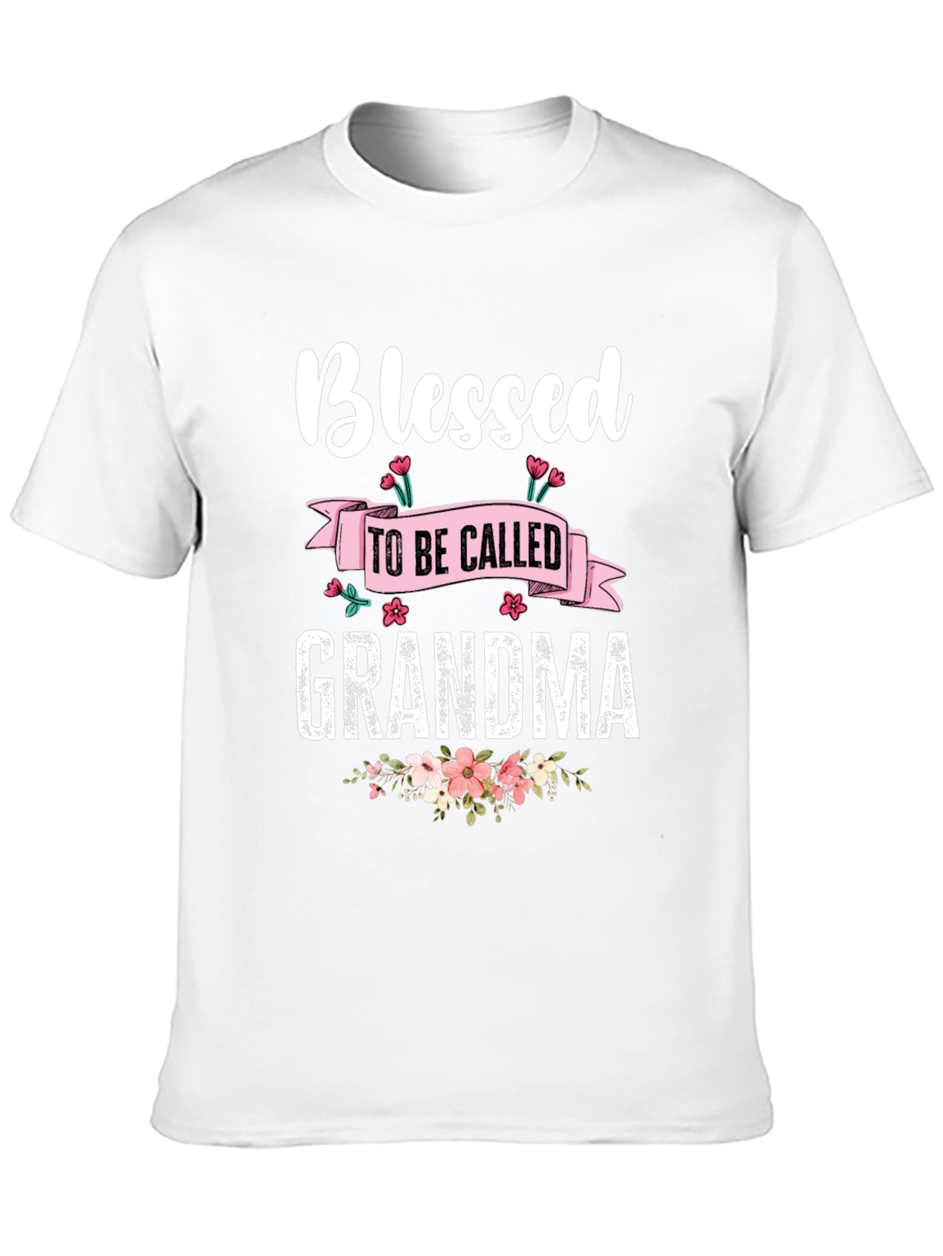 Blessed Grandma T-Shirt - Floral Design