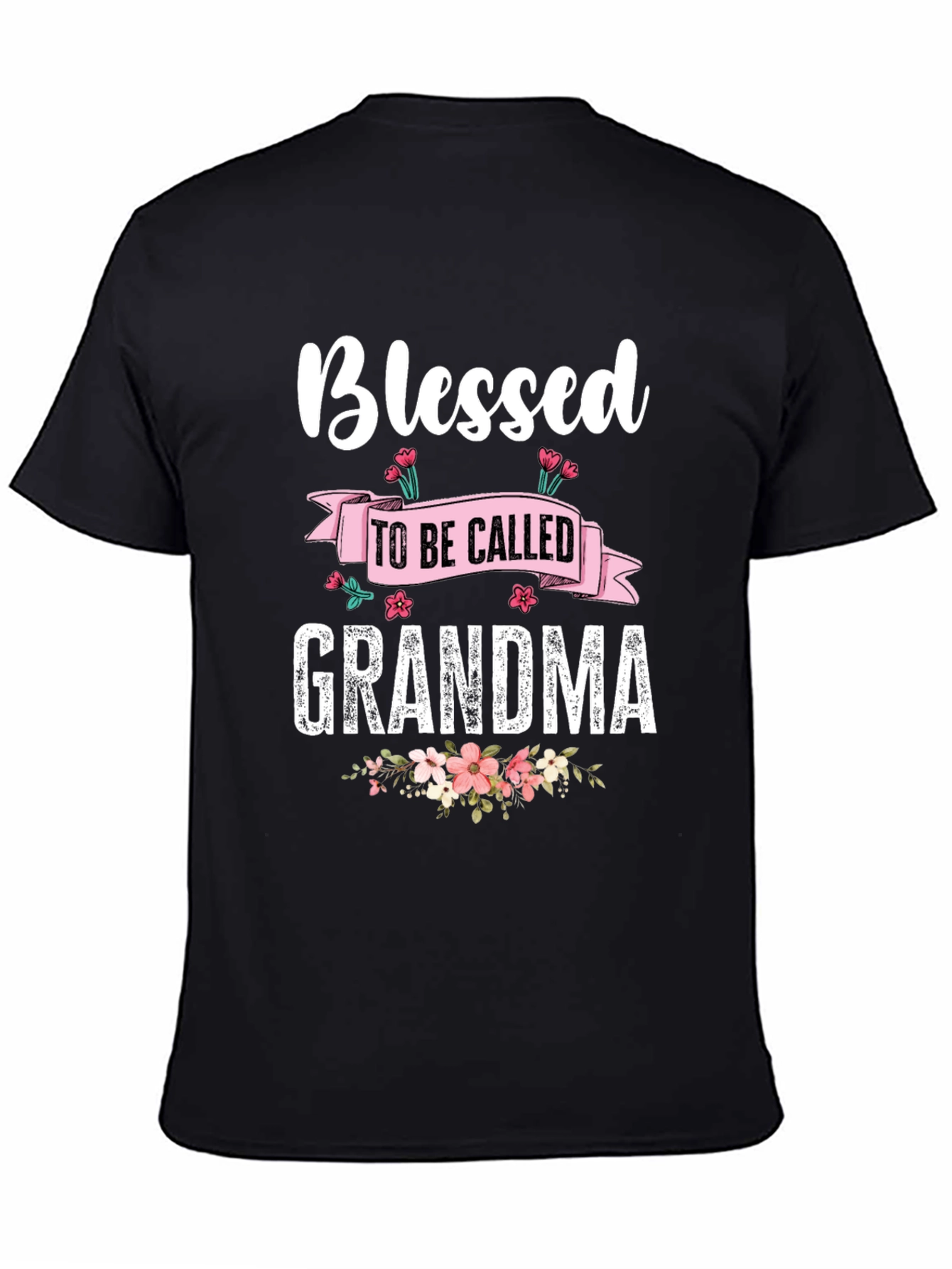 Blessed Grandma T-Shirt - Floral Design