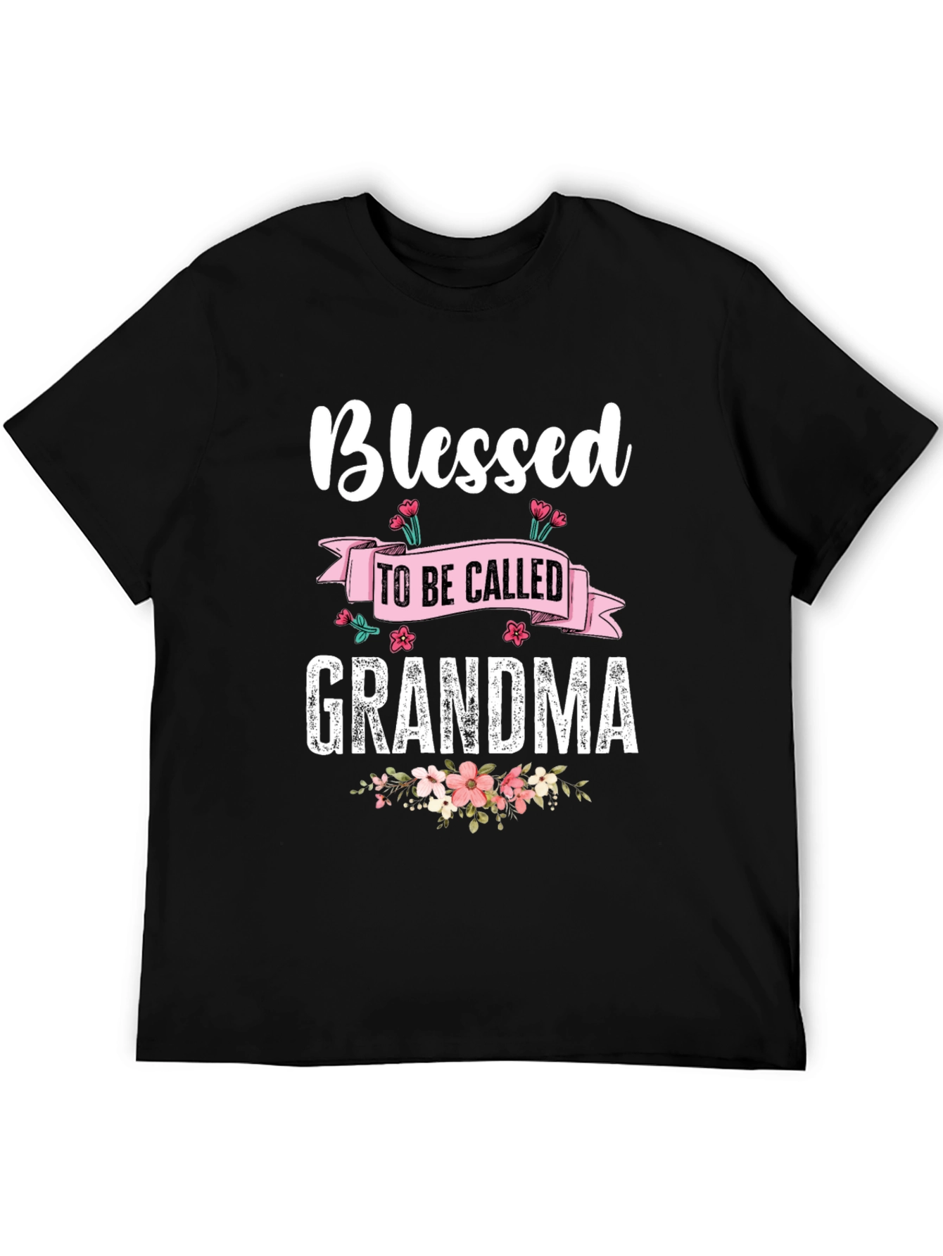 Blessed Grandma T-Shirt - Floral Design