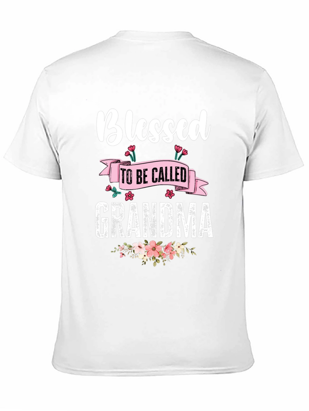 Blessed Grandma T-Shirt - Floral Design