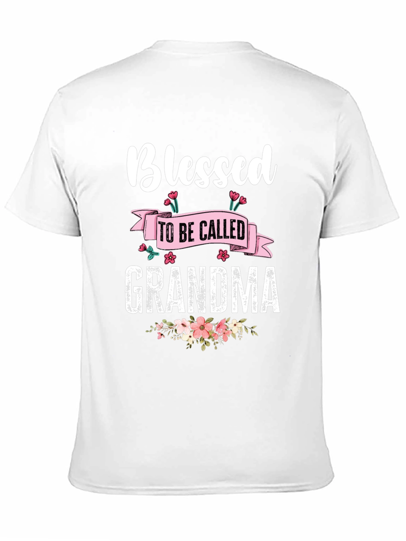Blessed Grandma T-Shirt - Floral Design