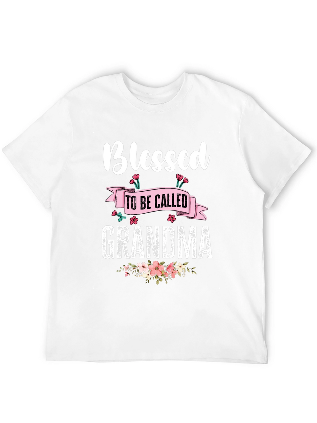 Blessed Grandma T-Shirt - Floral Design