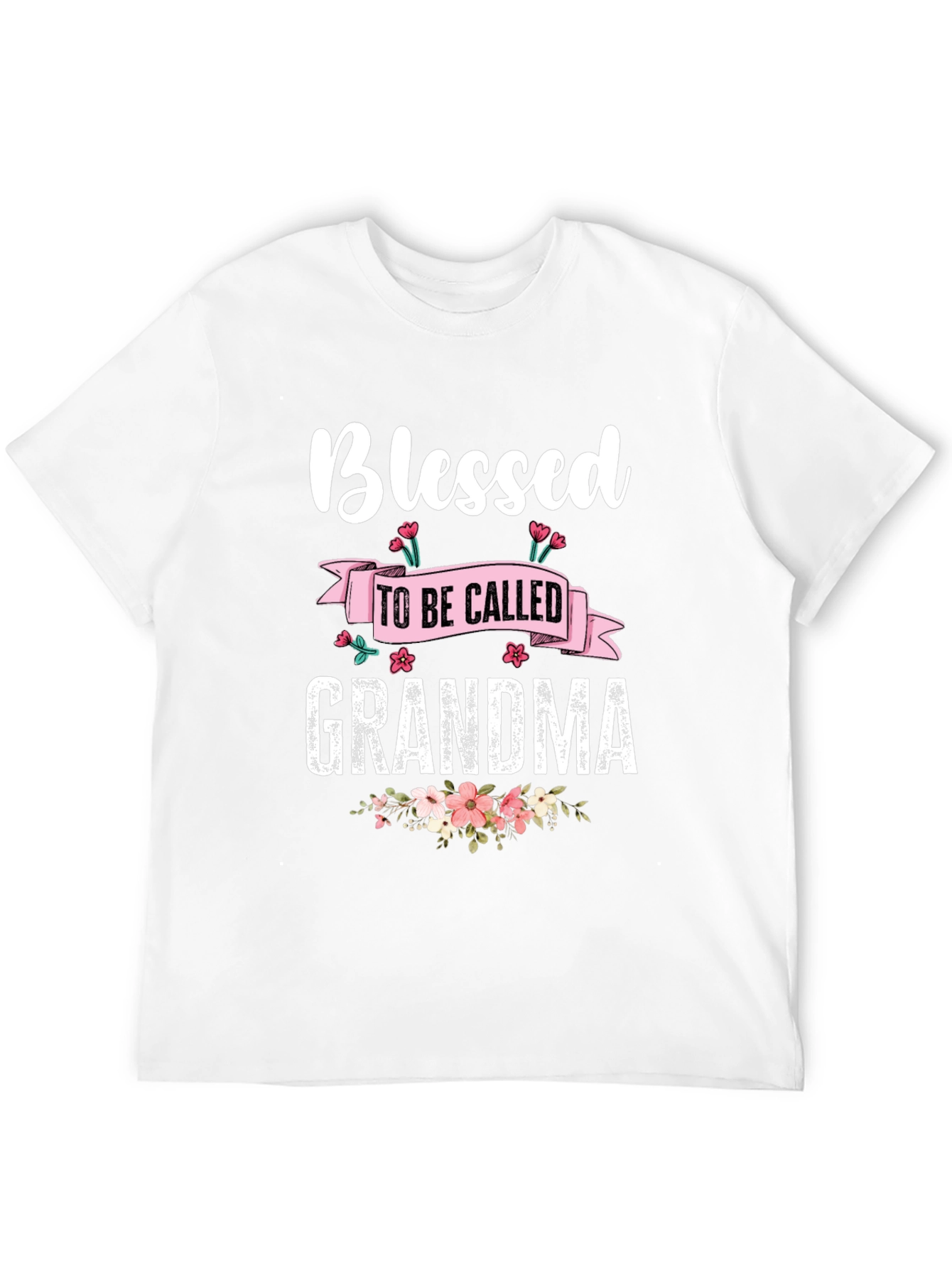 Blessed Grandma T-Shirt - Floral Design