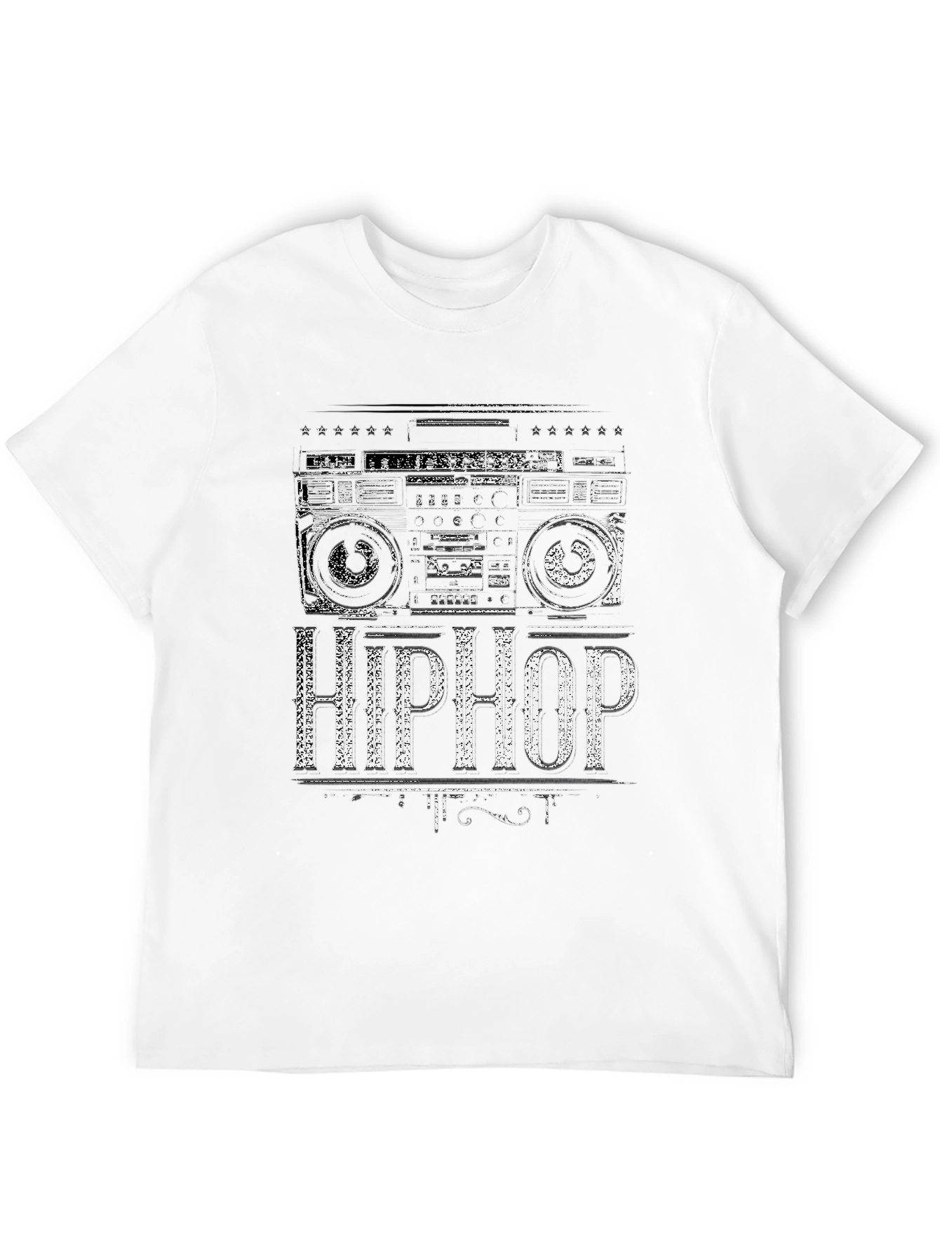 Retro Boombox Hip Hop Graphic Tee
