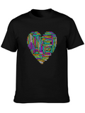 Yoga Word Art Heart T-Shirt