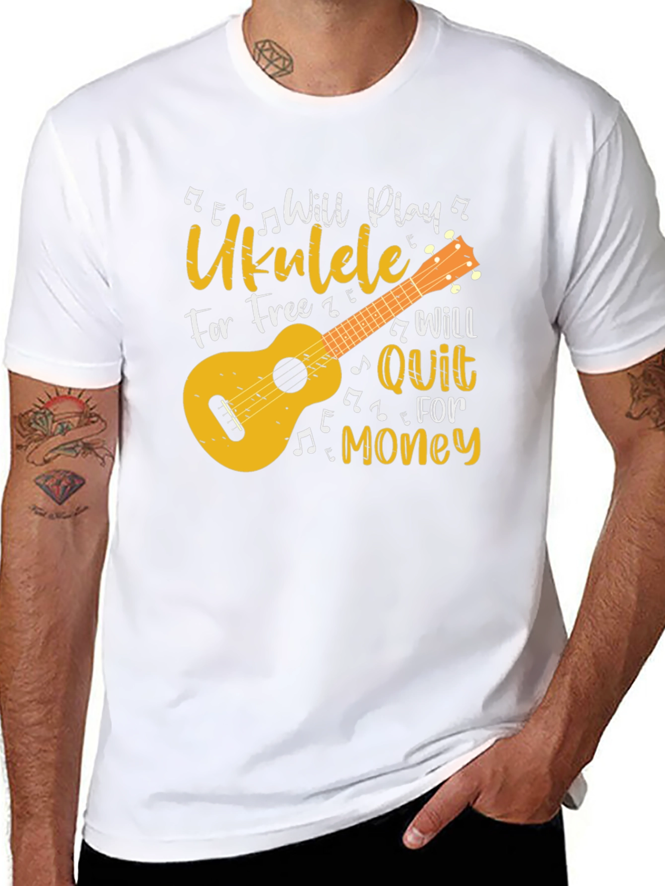 Will Play Ukulele for Free Graphic Tee