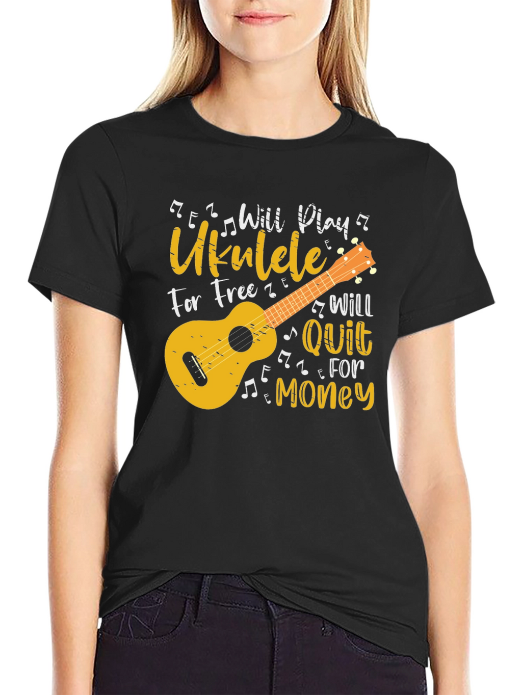 Will Play Ukulele for Free Graphic Tee