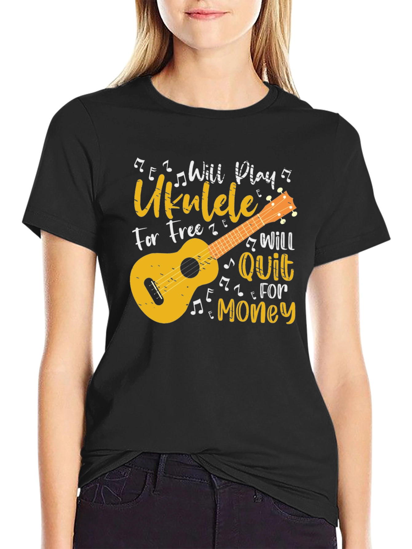 Will Play Ukulele for Free Graphic Tee