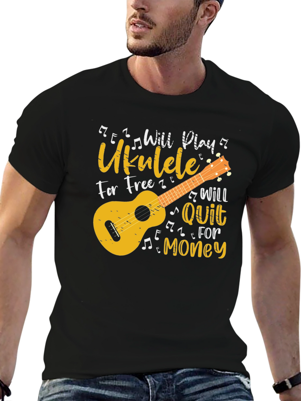 Will Play Ukulele for Free Graphic Tee