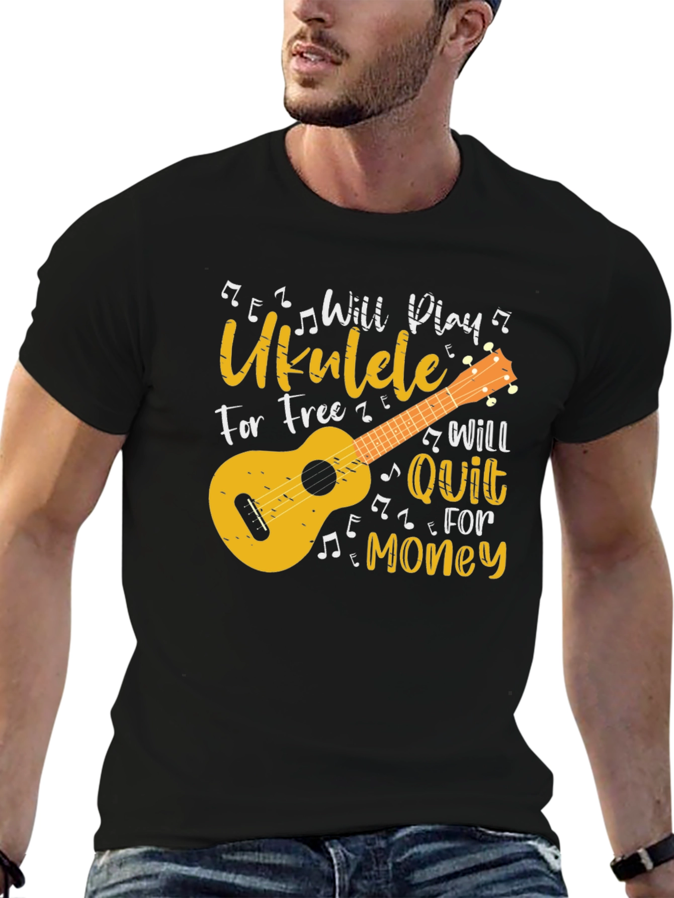 Will Play Ukulele for Free Graphic Tee