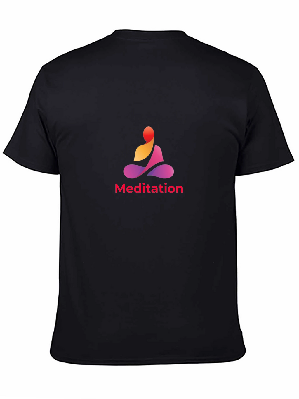 Meditation Graphic Black T-Shirt