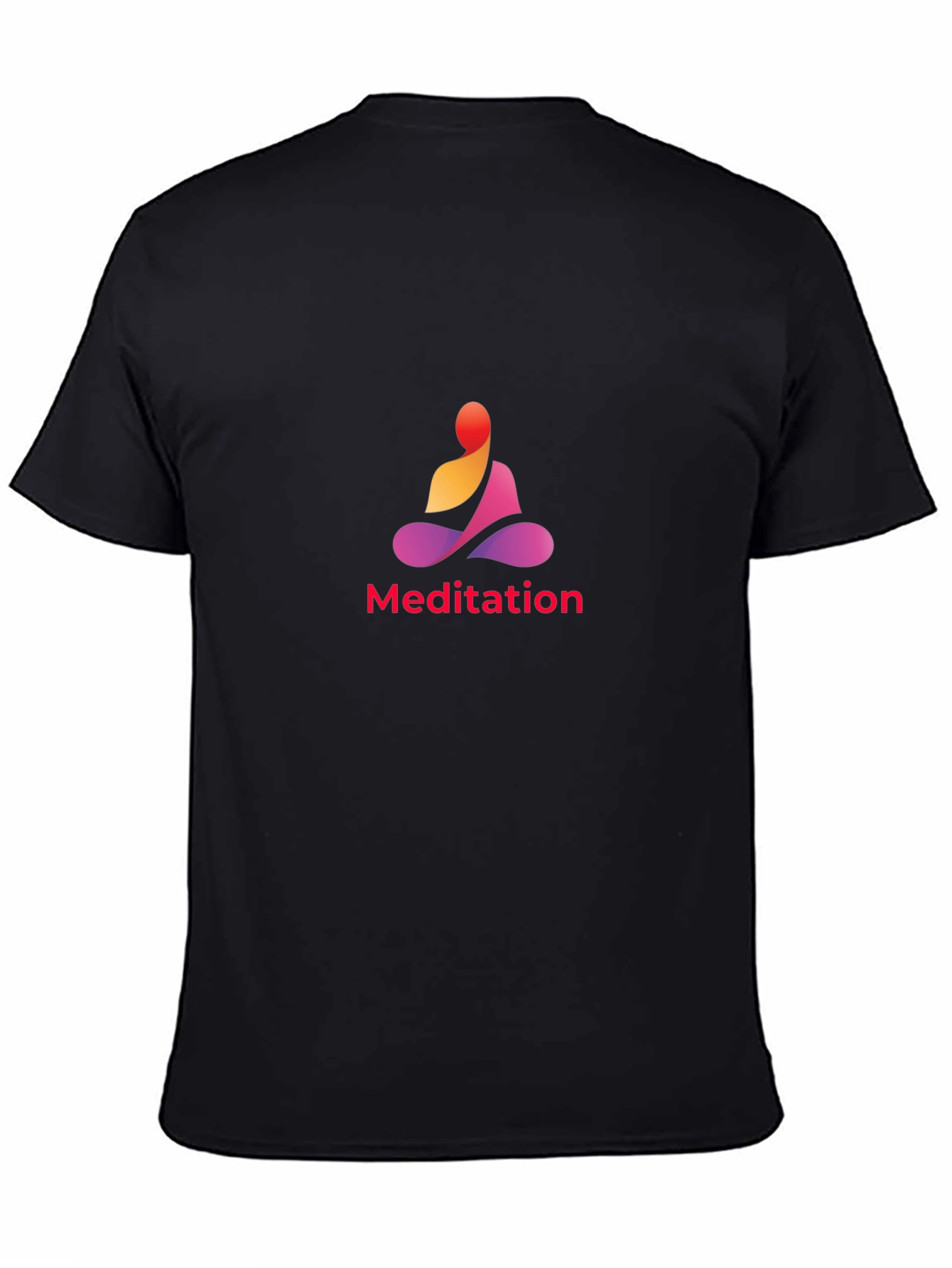 Meditation Graphic Black T-Shirt