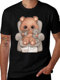 Cute Bear in Chair Graphic Tee