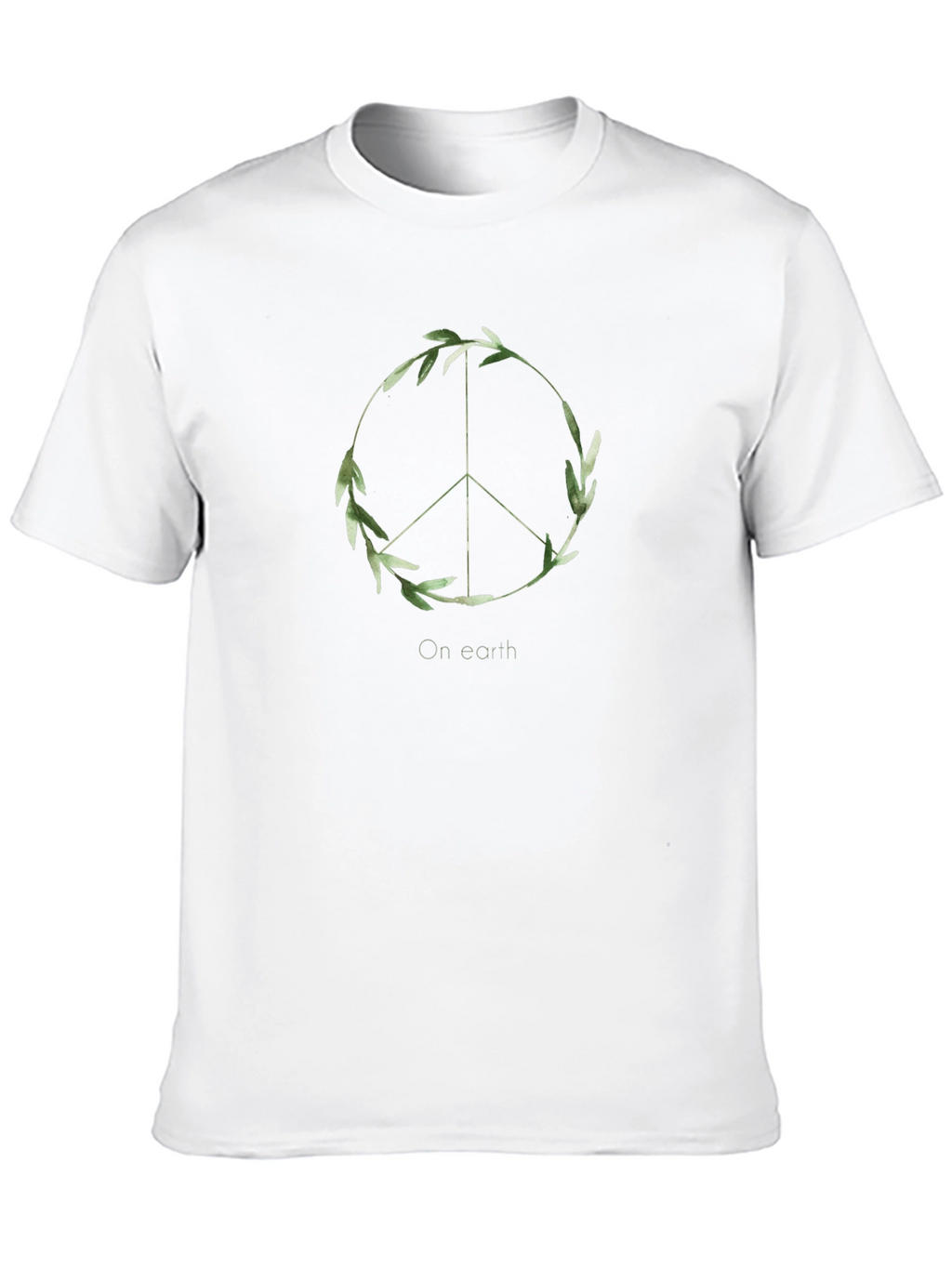 Peace On Earth Graphic Tee - Black