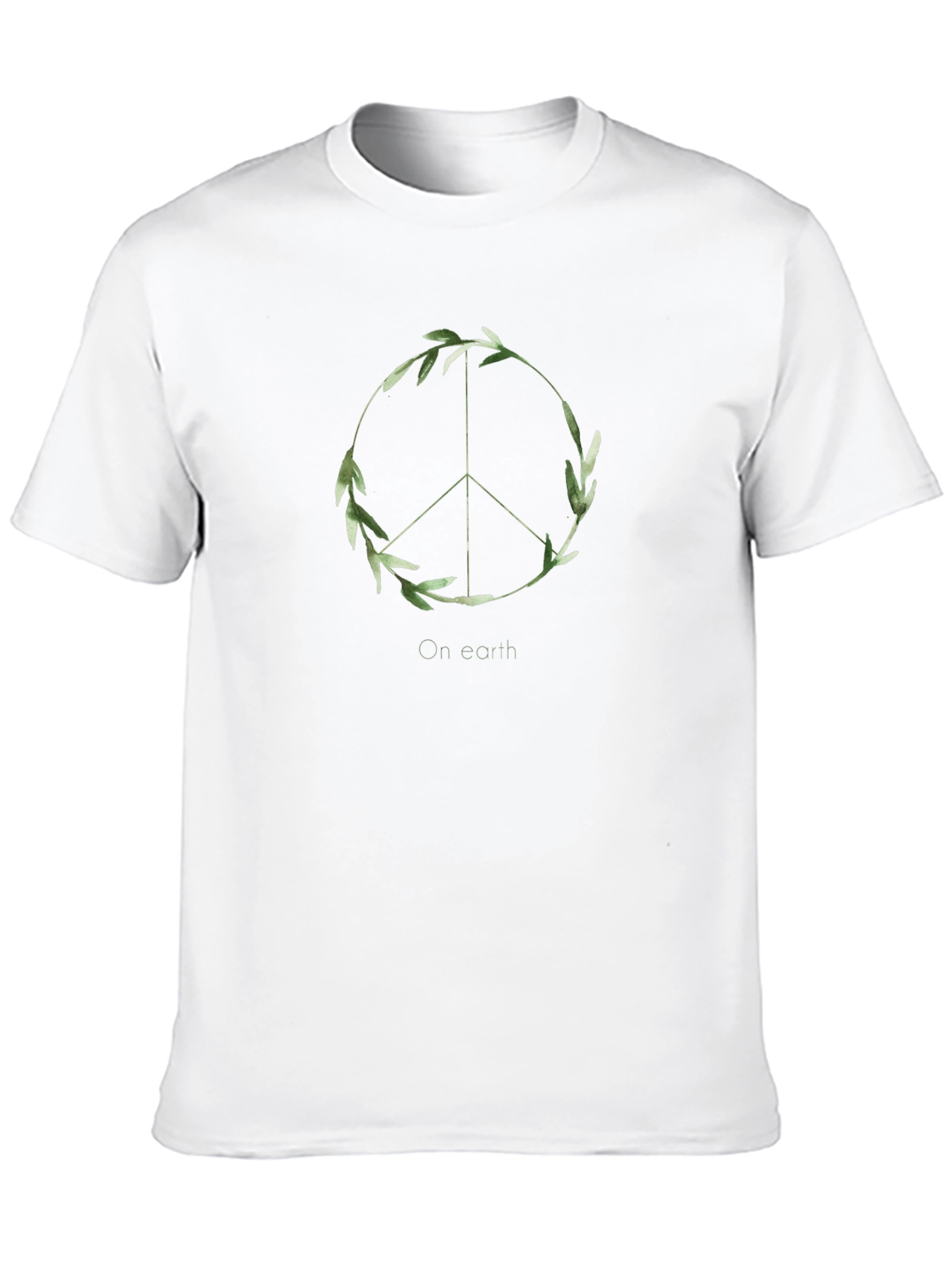 Peace On Earth Graphic Tee - Black