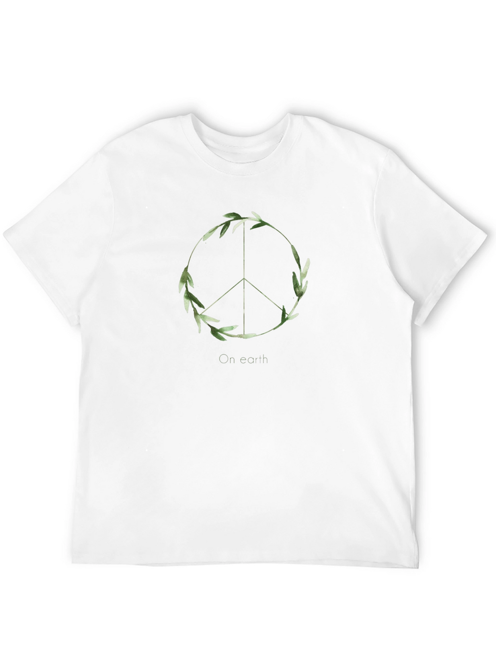Peace On Earth Graphic Tee - Black