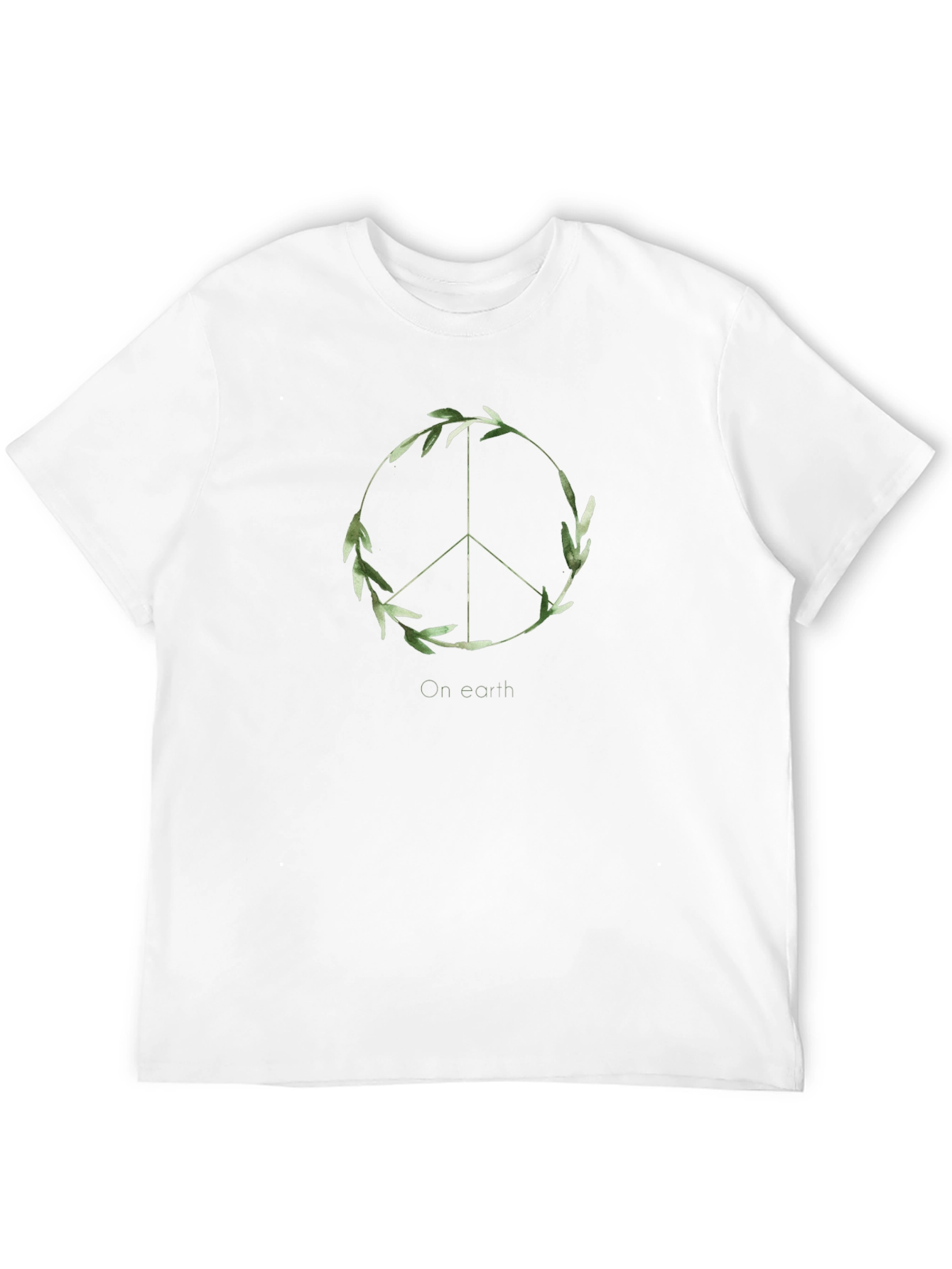 Peace On Earth Graphic Tee - Black
