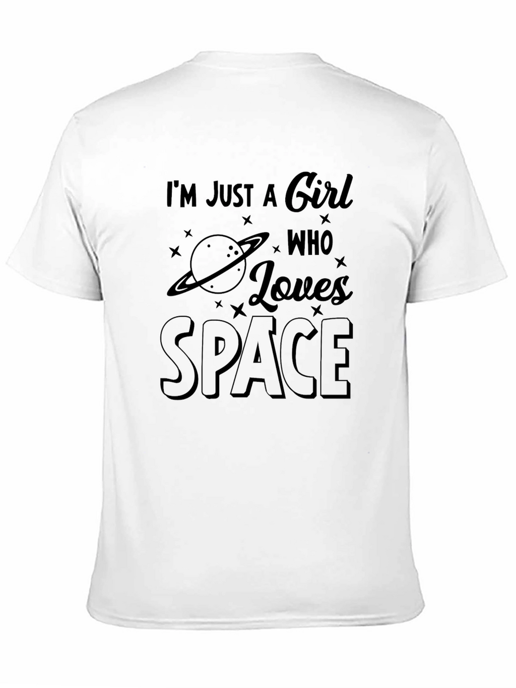 Im Just A Girl Who Loves Space T-Shirt