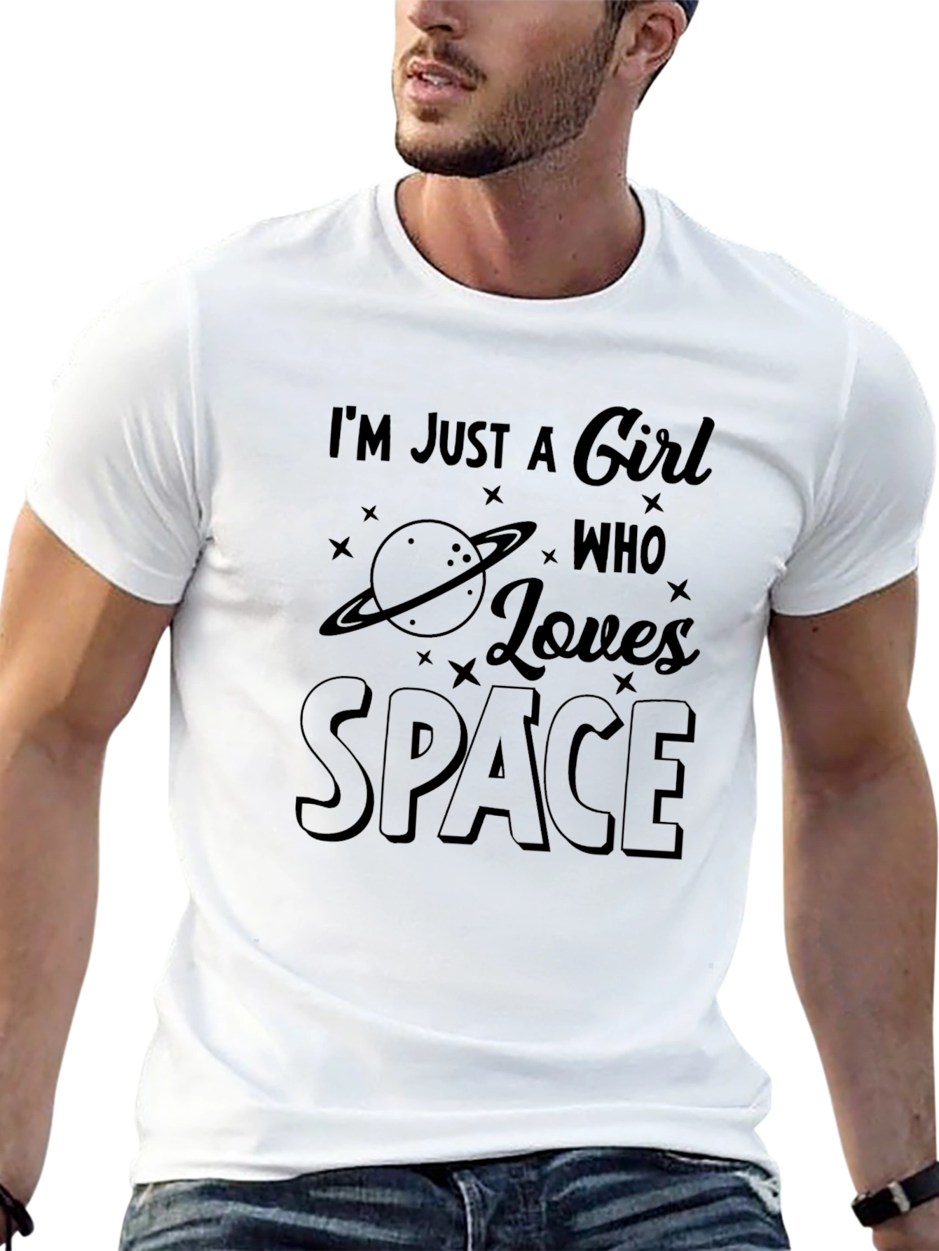 Im Just A Girl Who Loves Space T-Shirt
