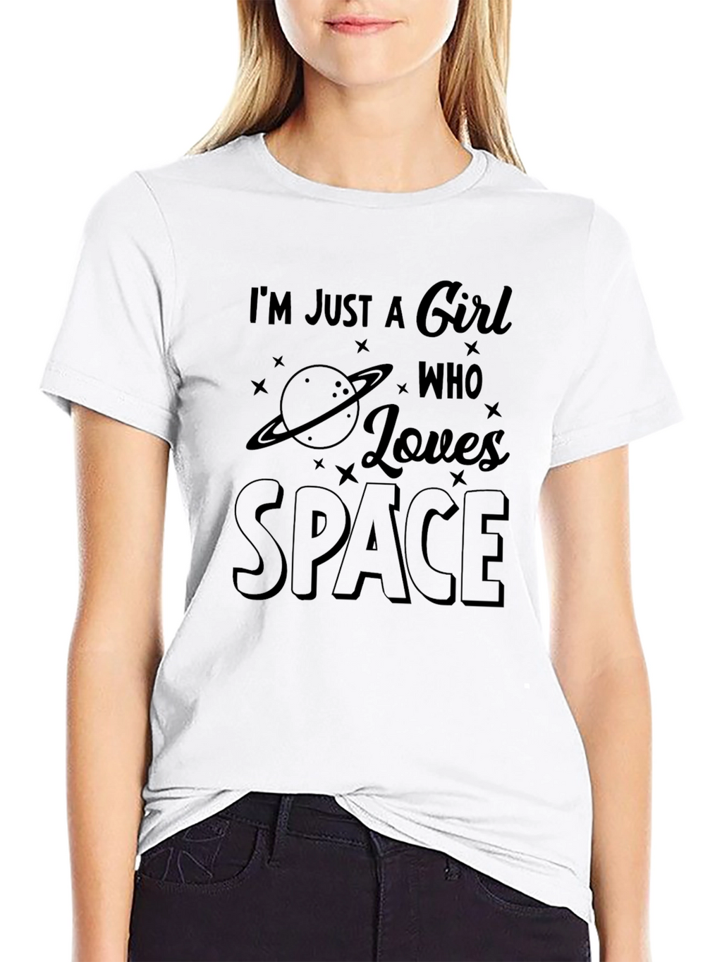 Im Just A Girl Who Loves Space T-Shirt