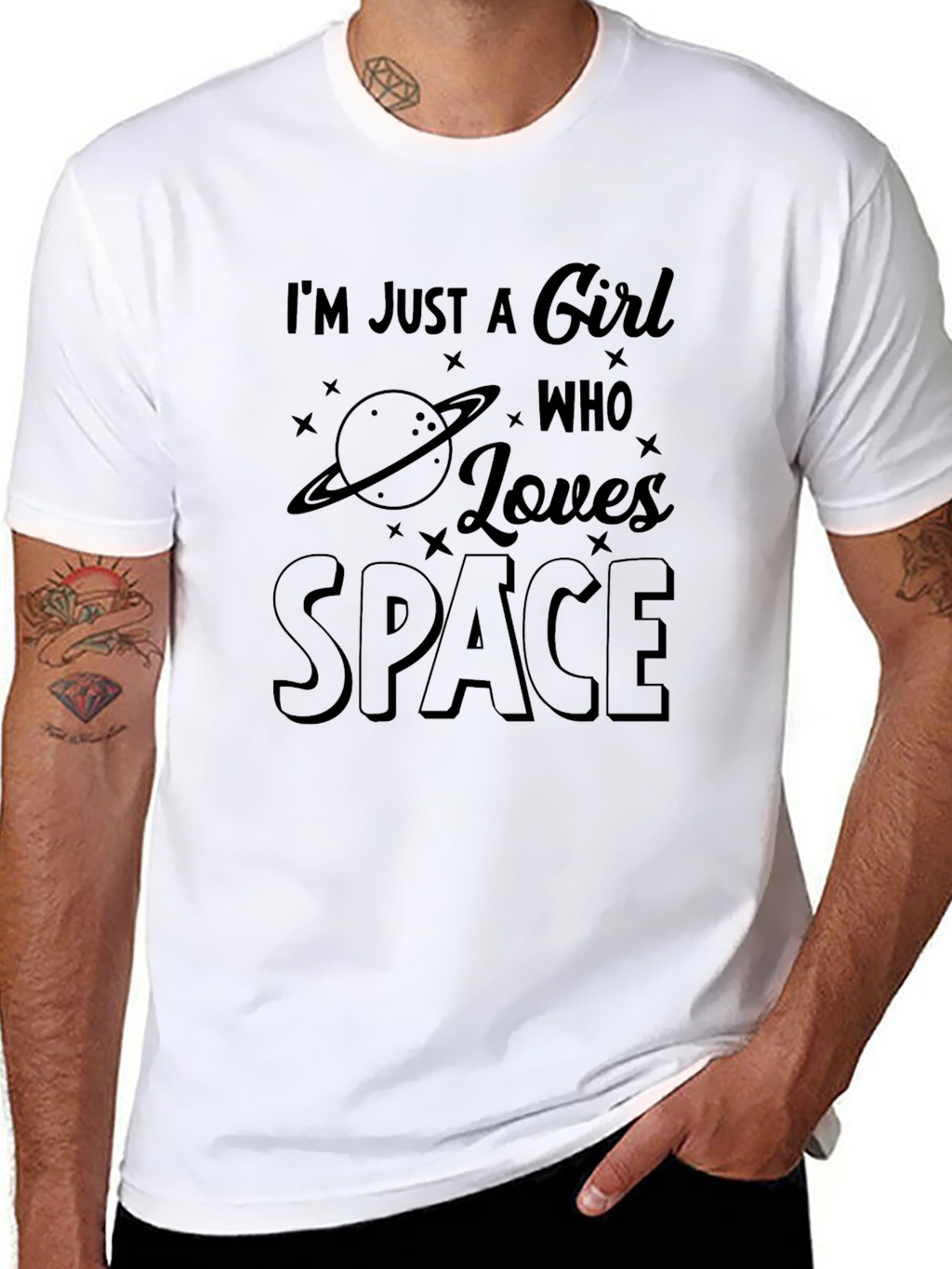Im Just A Girl Who Loves Space T-Shirt