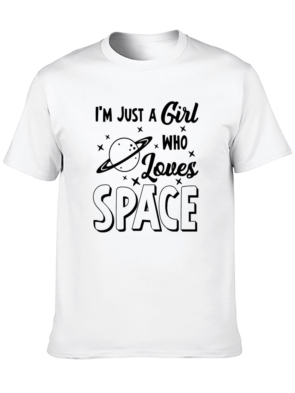 Im Just A Girl Who Loves Space T-Shirt