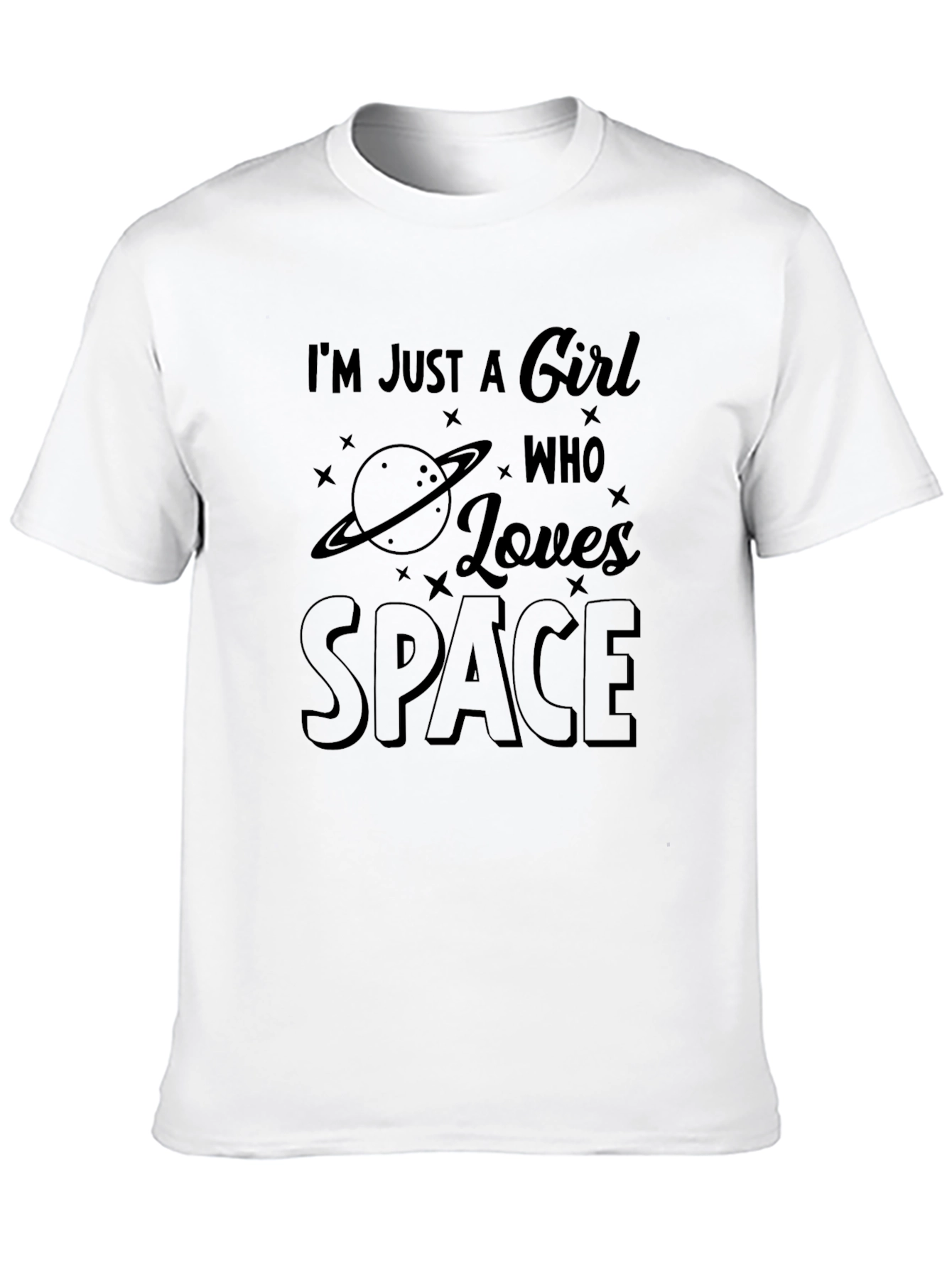 Im Just A Girl Who Loves Space T-Shirt