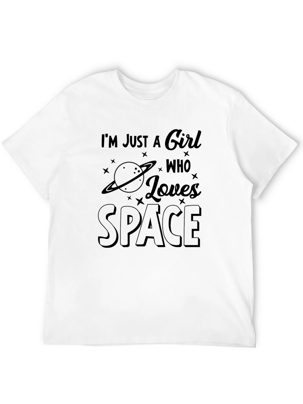 Im Just A Girl Who Loves Space T-Shirt