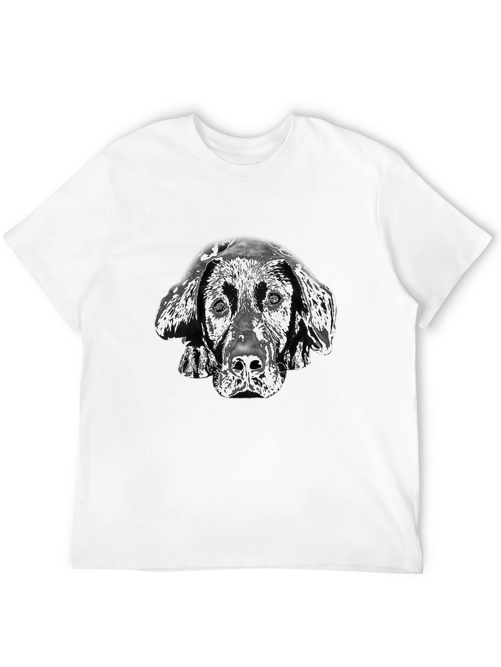 Dog Portrait Black T-Shirt