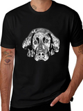 Dog Portrait Black T-Shirt