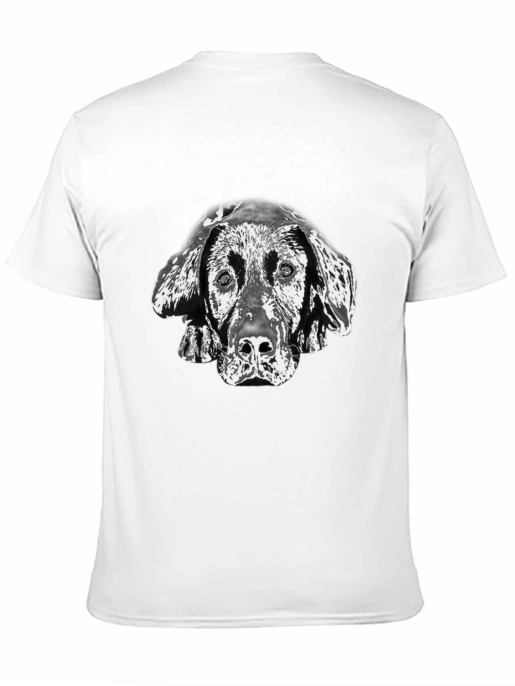 Dog Portrait Black T-Shirt