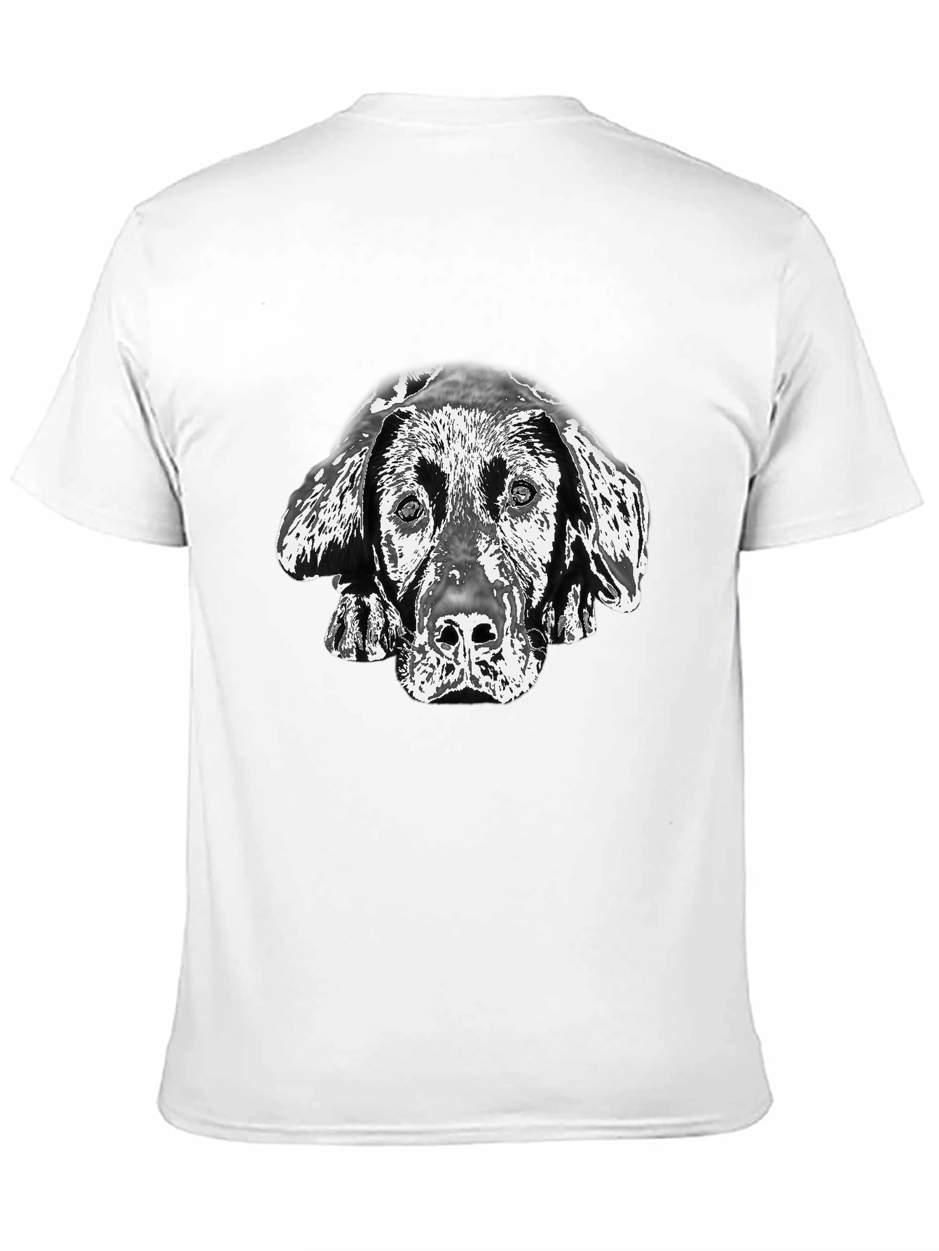 Dog Portrait Black T-Shirt