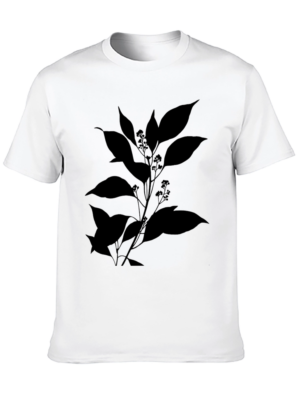 Botanical Silhouette Black T-Shirt