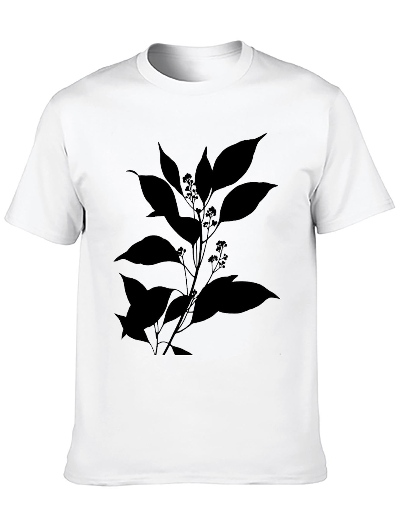 Botanical Silhouette Black T-Shirt
