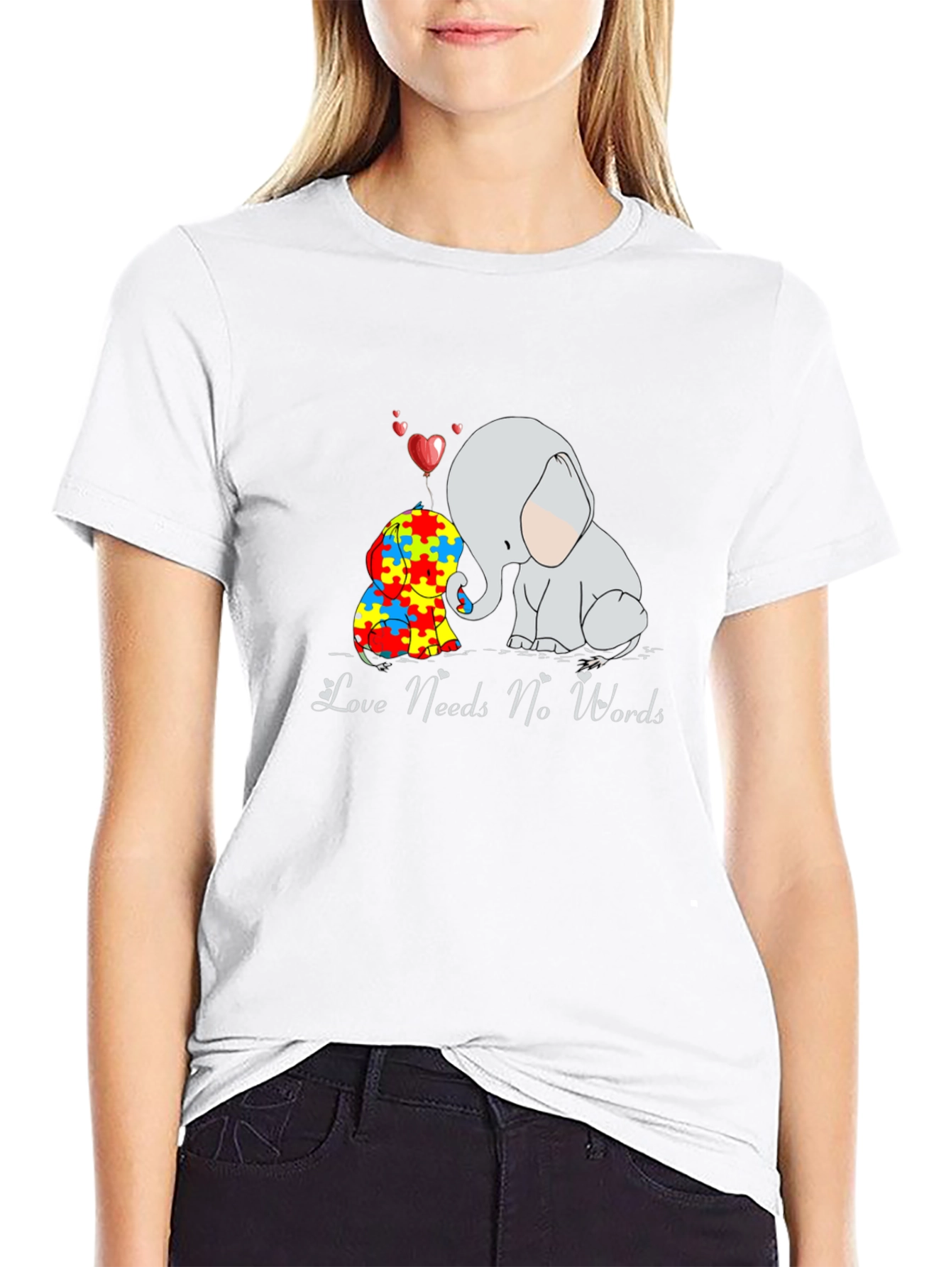Love Needs No Words Autism Awareness T-Shirt