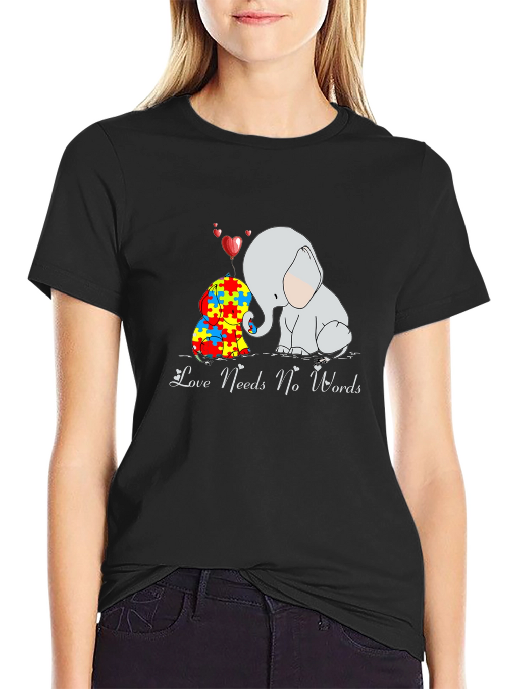 Love Needs No Words Autism Awareness T-Shirt