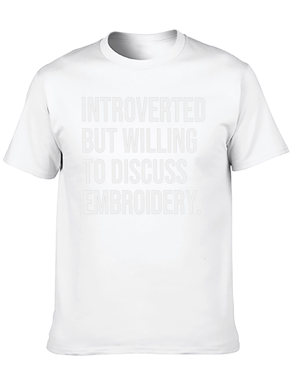 Introverted Embroidery T-Shirt