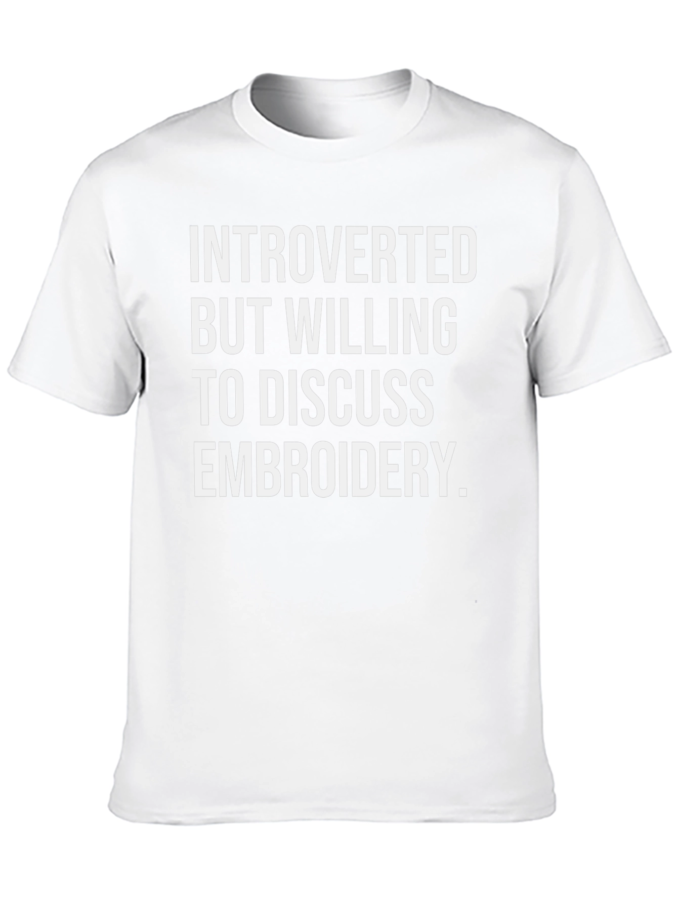 Introverted Embroidery T-Shirt