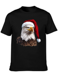 Eagle Santa Hat Graphic Tee