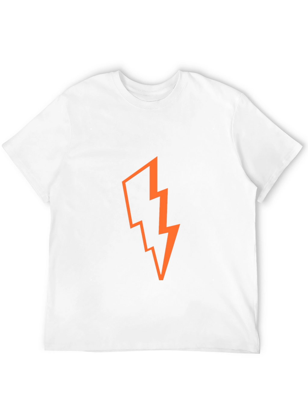 Bold Lightning Bolt Graphic T-Shirt - Black