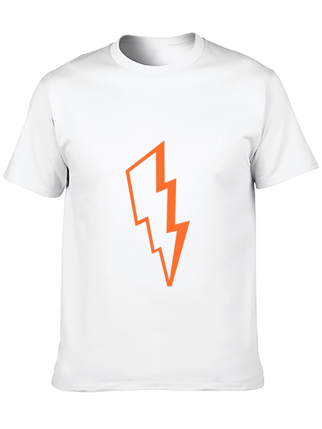 Bold Lightning Bolt Graphic T-Shirt - Black