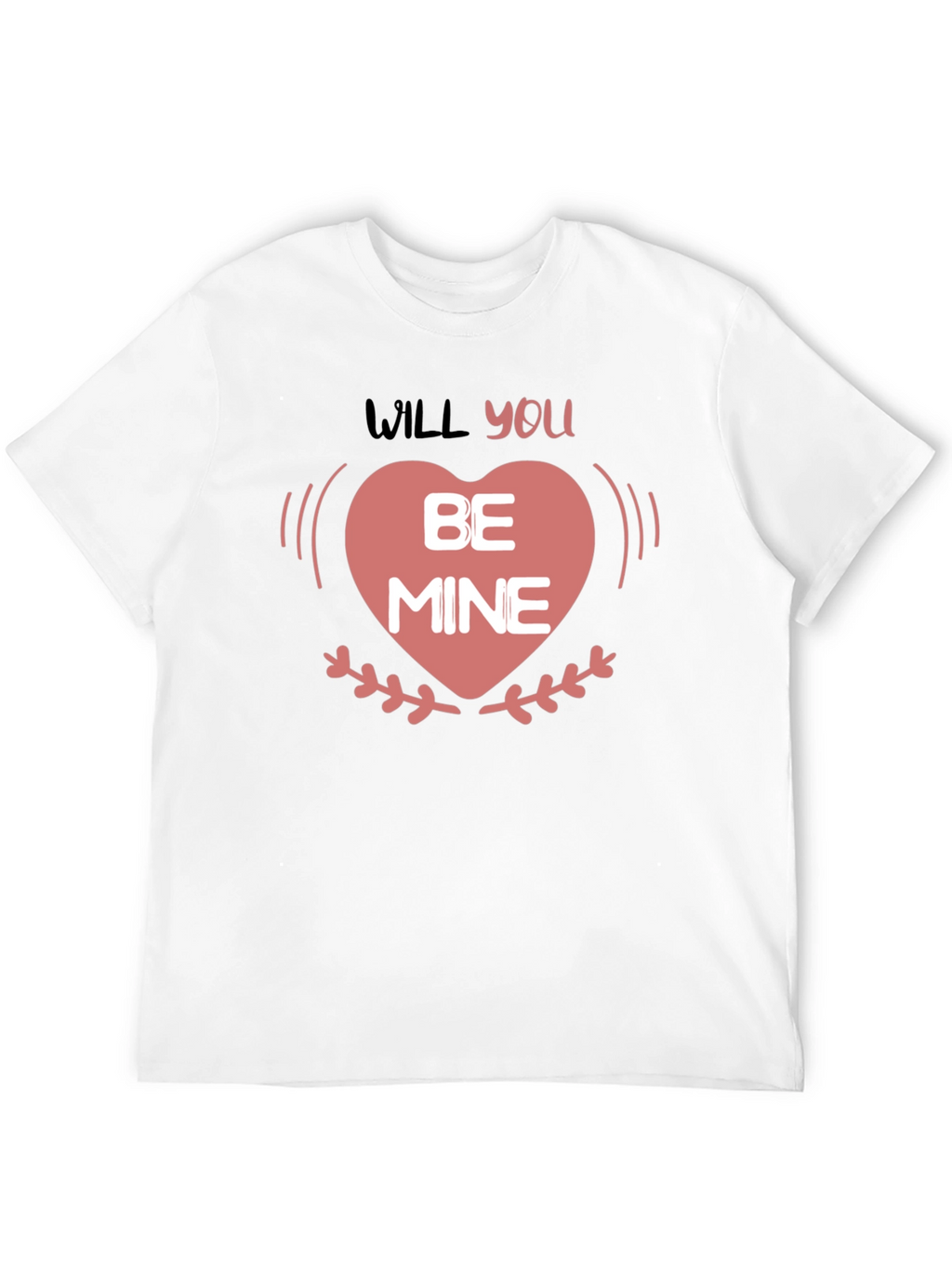 Will You Be Mine Valentines Day Heart T-Shirt