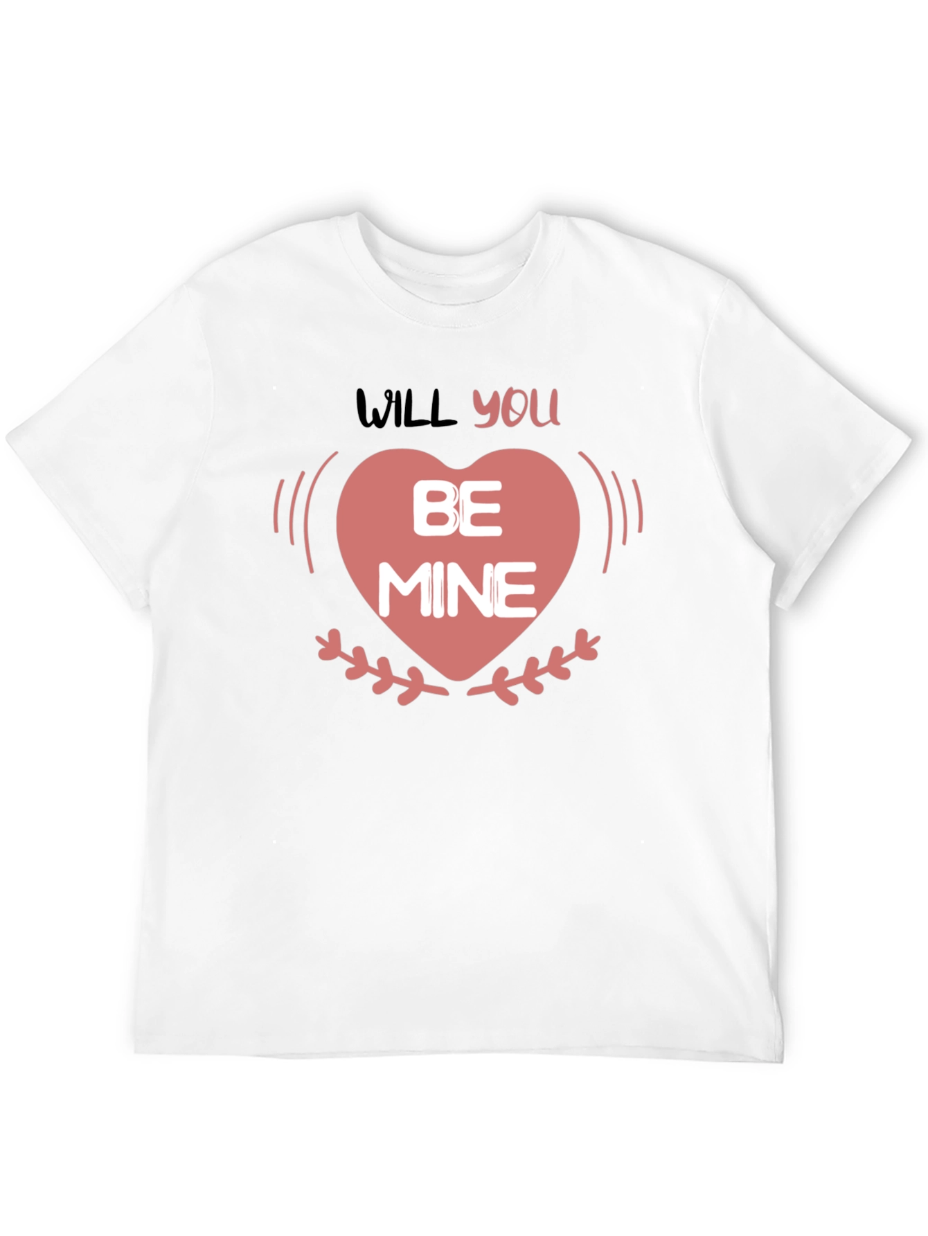 Will You Be Mine Valentines Day Heart T-Shirt