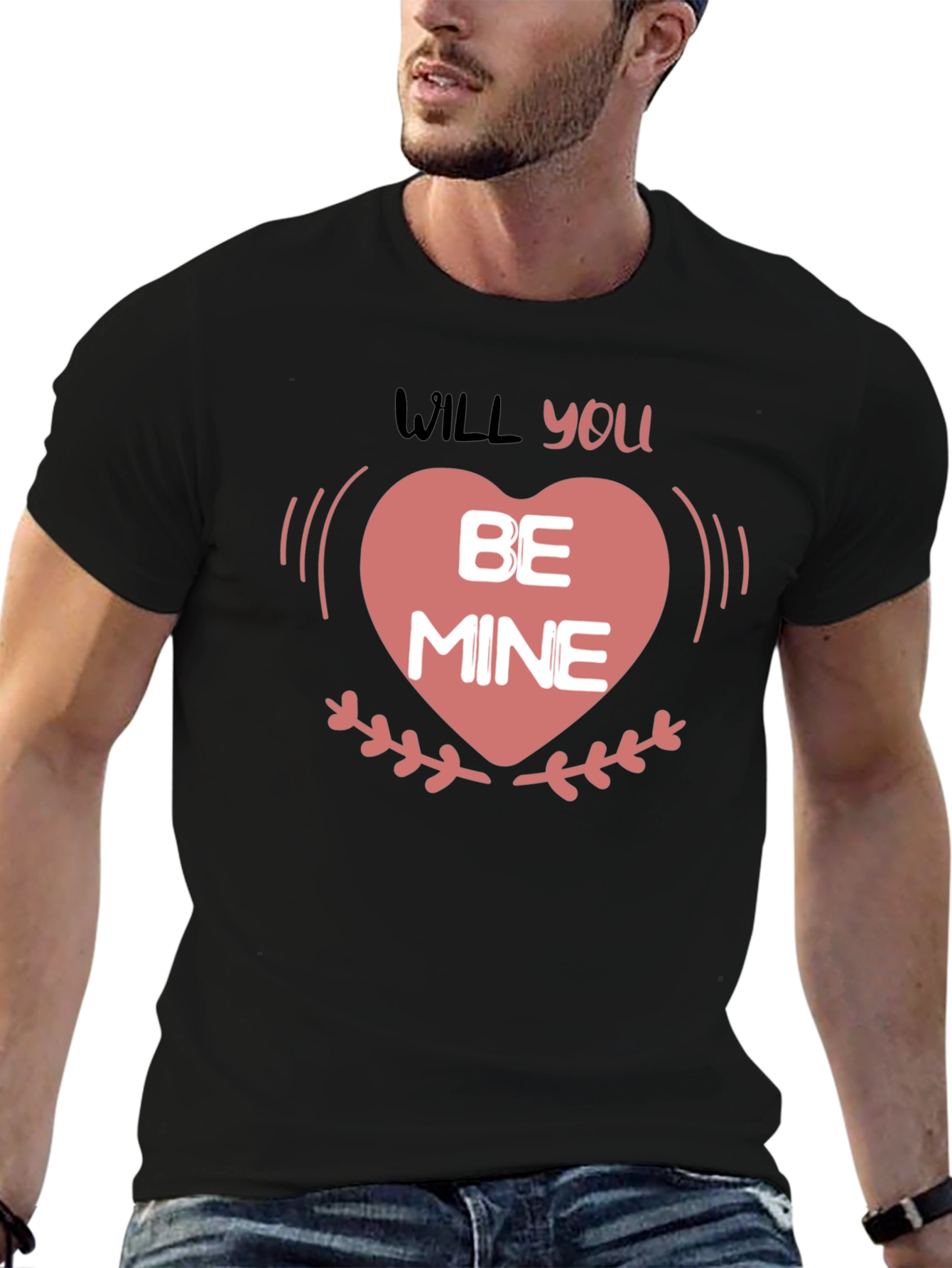 Will You Be Mine Valentines Day Heart T-Shirt