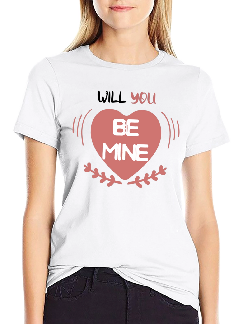 Will You Be Mine Valentines Day Heart T-Shirt