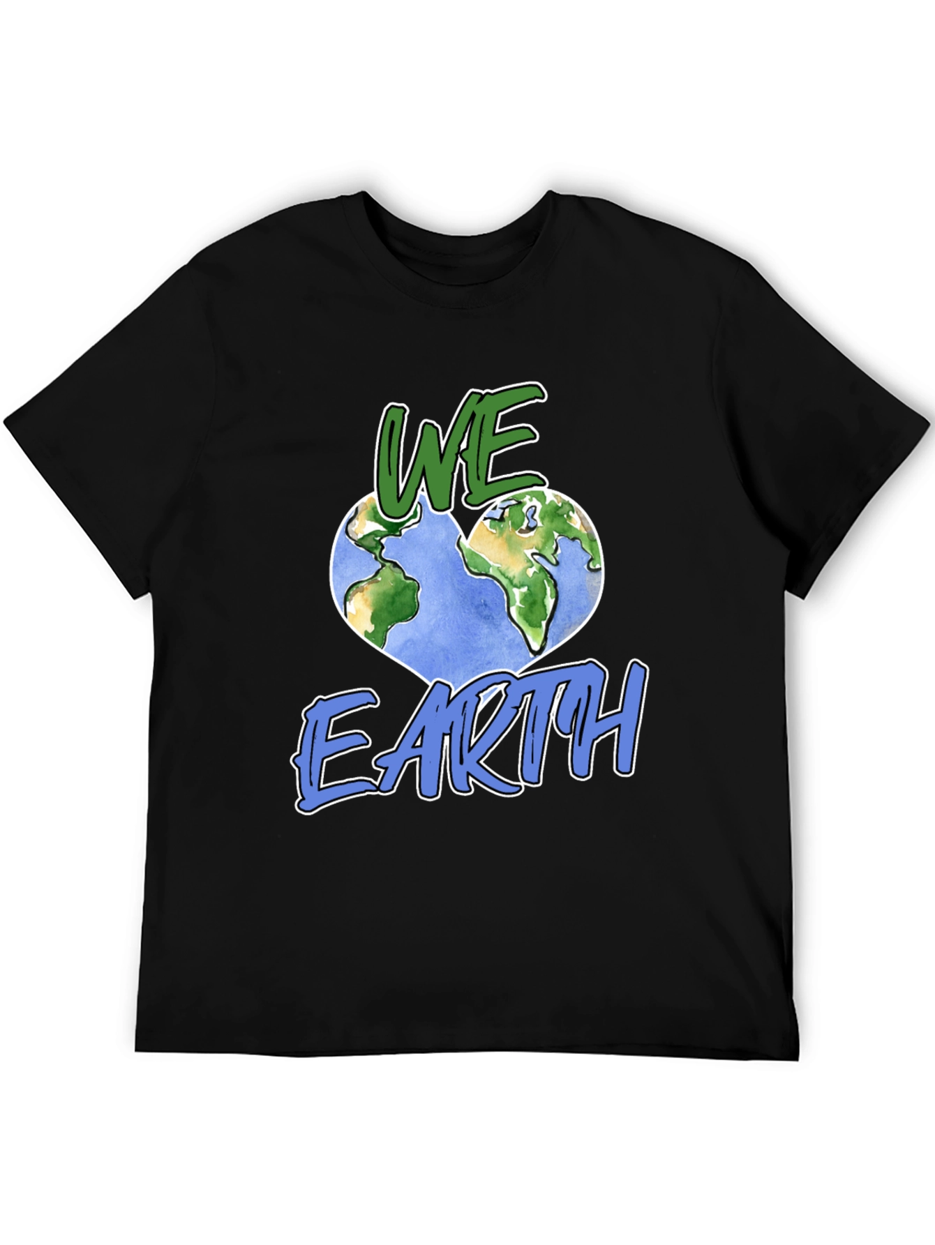 We Love Earth Graphic Tee - Unisex Black T-Shirt
